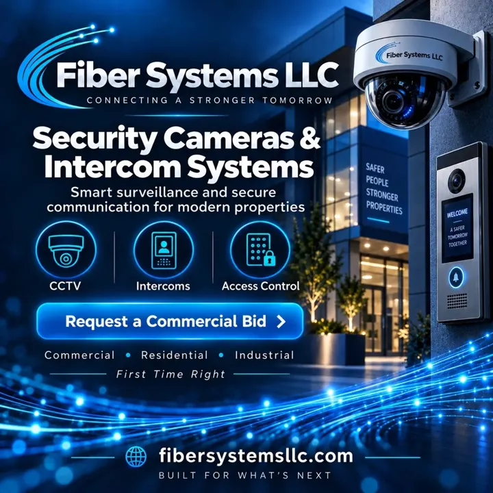Security camera, CCTV, intercom and access control installation services